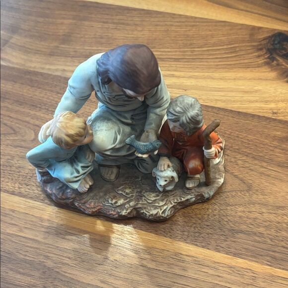 Homco Vintage 1983 The Fisherman Jesus with Children Masterpiece Porcelain - Picture 10 of 11